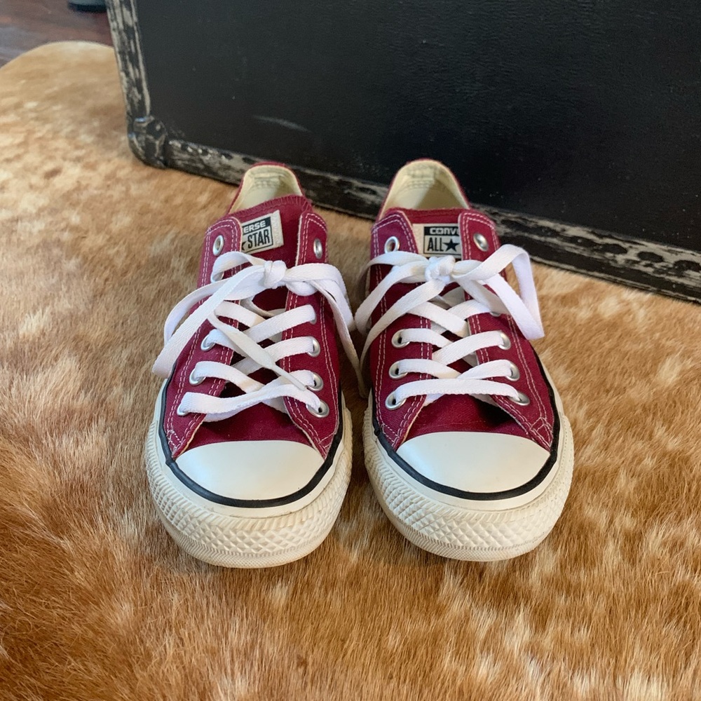 Burgundy Converse